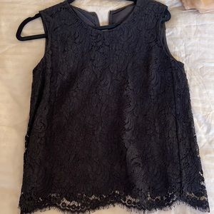 BLACK NET BALLSEY BLOUSE
